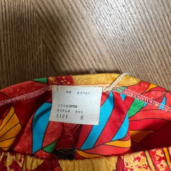 VINTAGE NWT 1960’s Swimsuit Paradise Hawaii Bikini Red Tropical Print - Picture 10 of 13